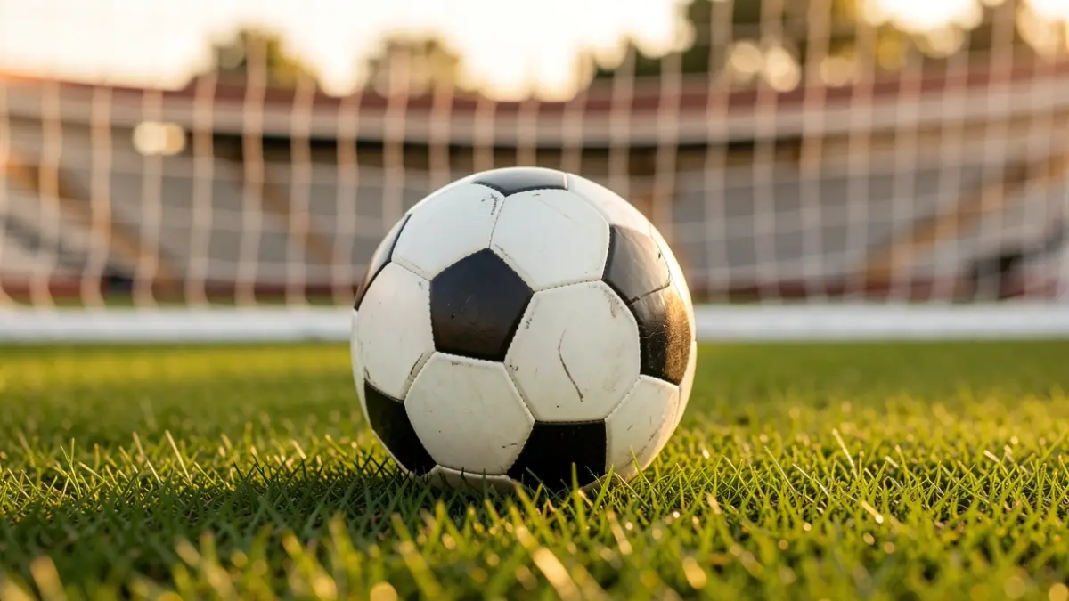 Imagen genérica de un balón de fútbol en un campo.