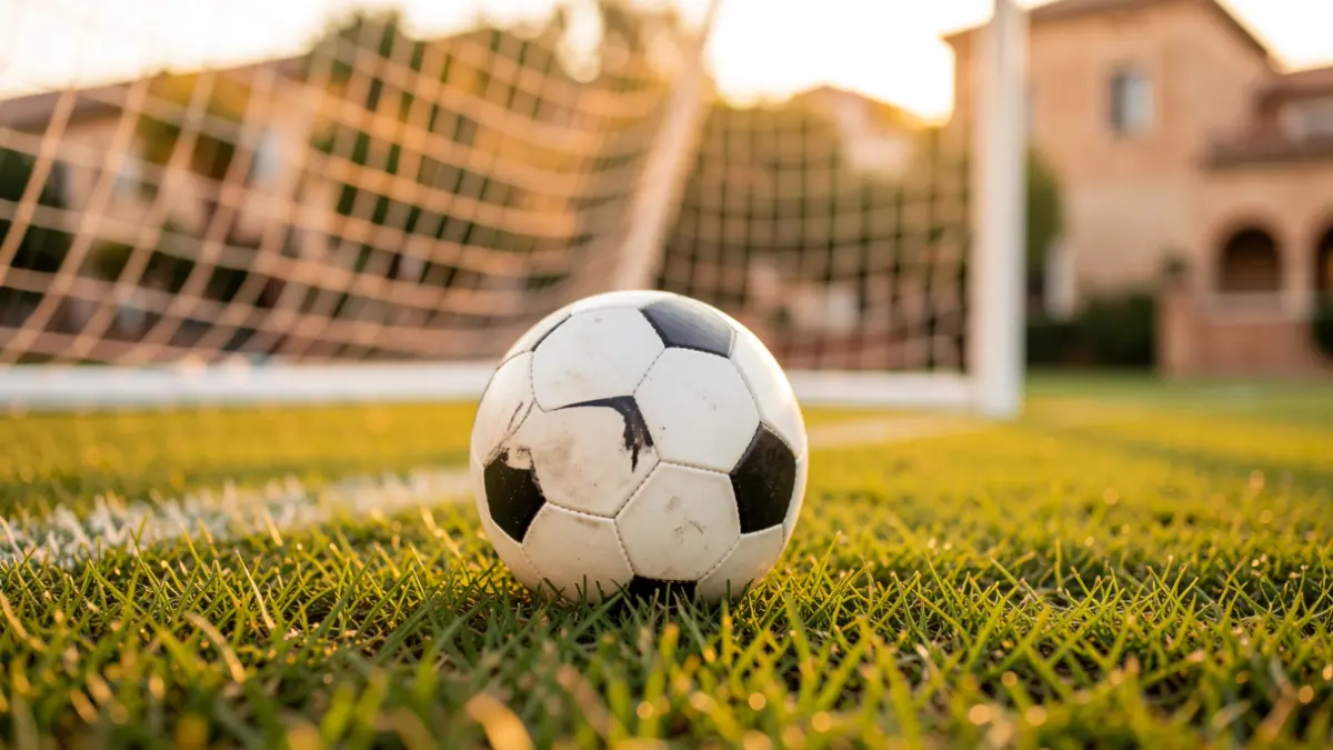 Imagen genérica de un balón de fútbol sobre césped.
