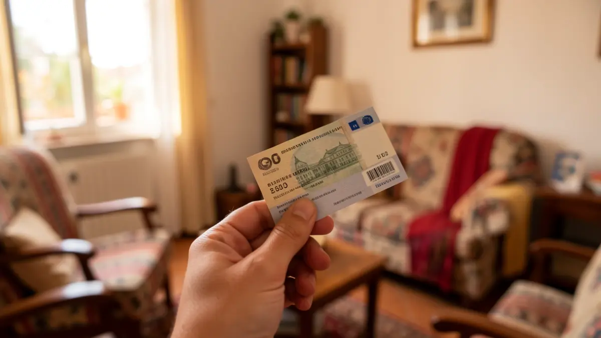 Generic image of a utility bill with money.
