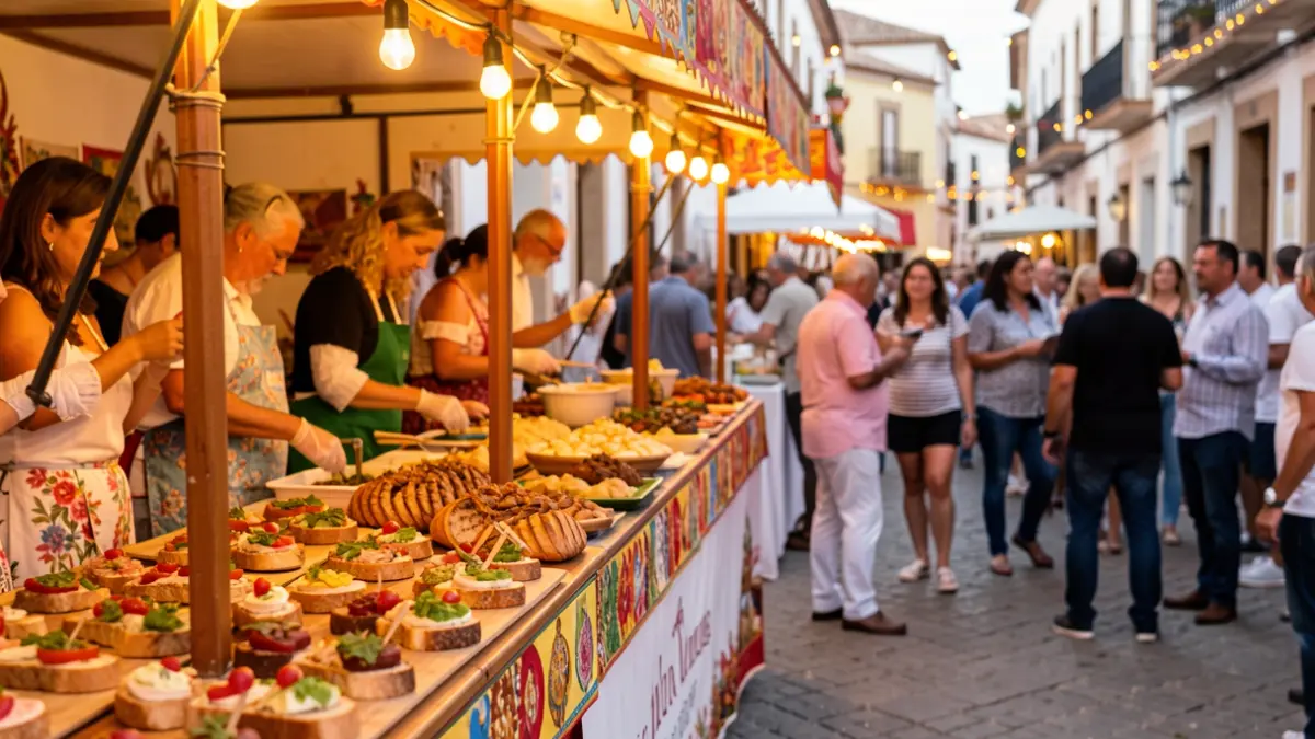 Generic image of a gastronomic competition during the Corpus Christi festivities in Andalusia.