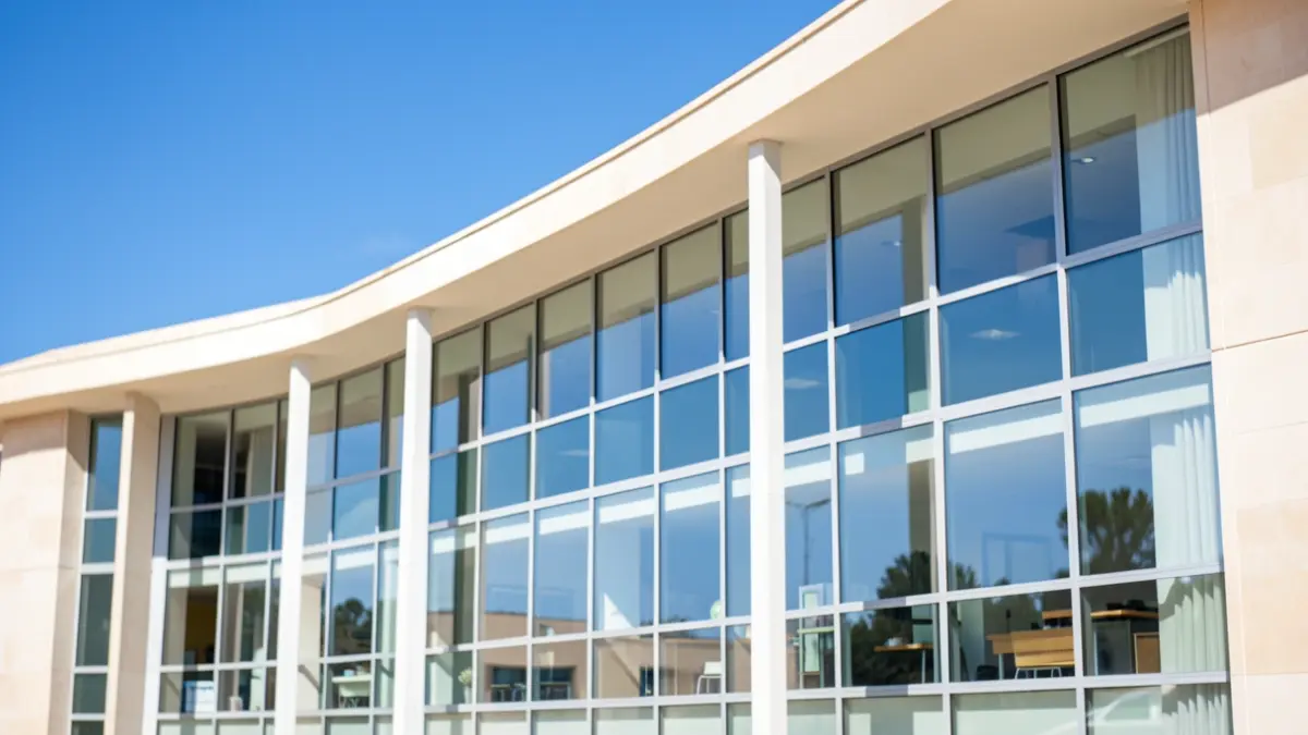 Generic image of a modern university building with Andalusian architecture.