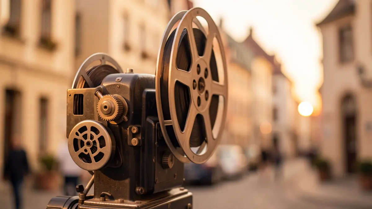 Generic image of an old film projector.