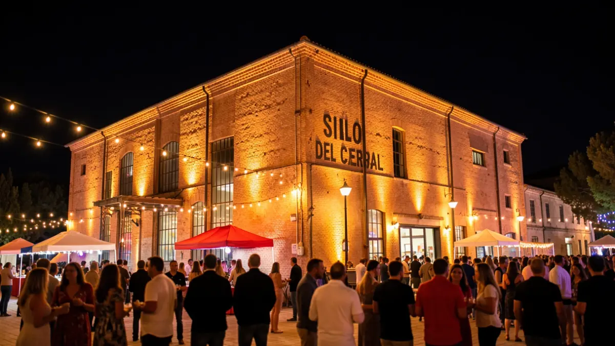 Image of the Silo del Cereal in Linares during the LGTBIQA+ Pride Festival.
