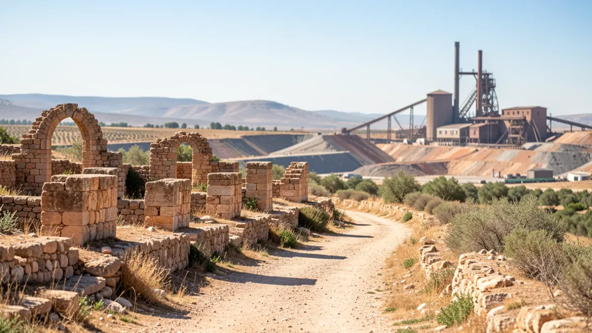 Paisaje histórico de Linares que conecta el yacimiento de Cástulo con el patrimonio minero industrial.