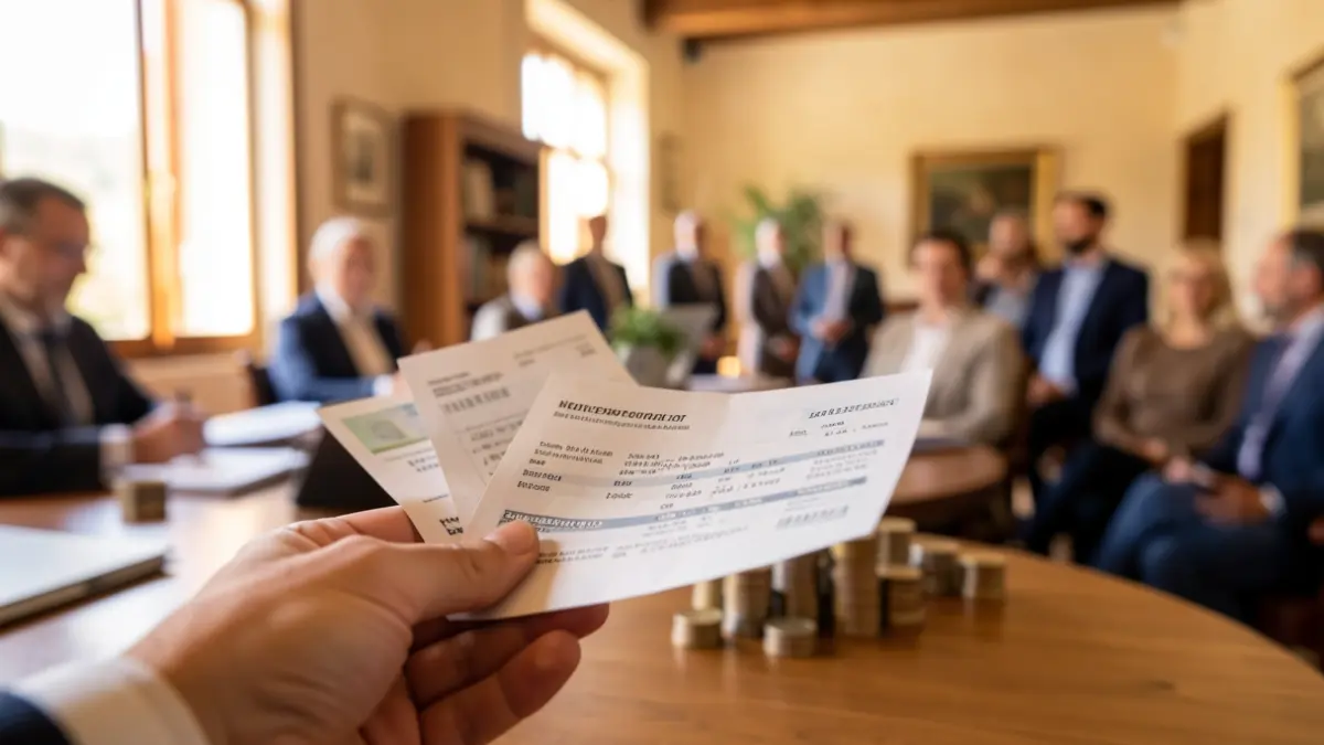 Generic image of financial management and bank statements.