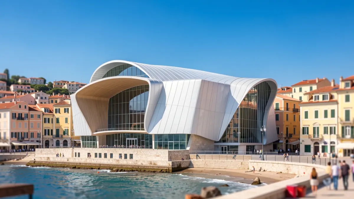 Conceptual image of the future Málaga Auditorium of Music.