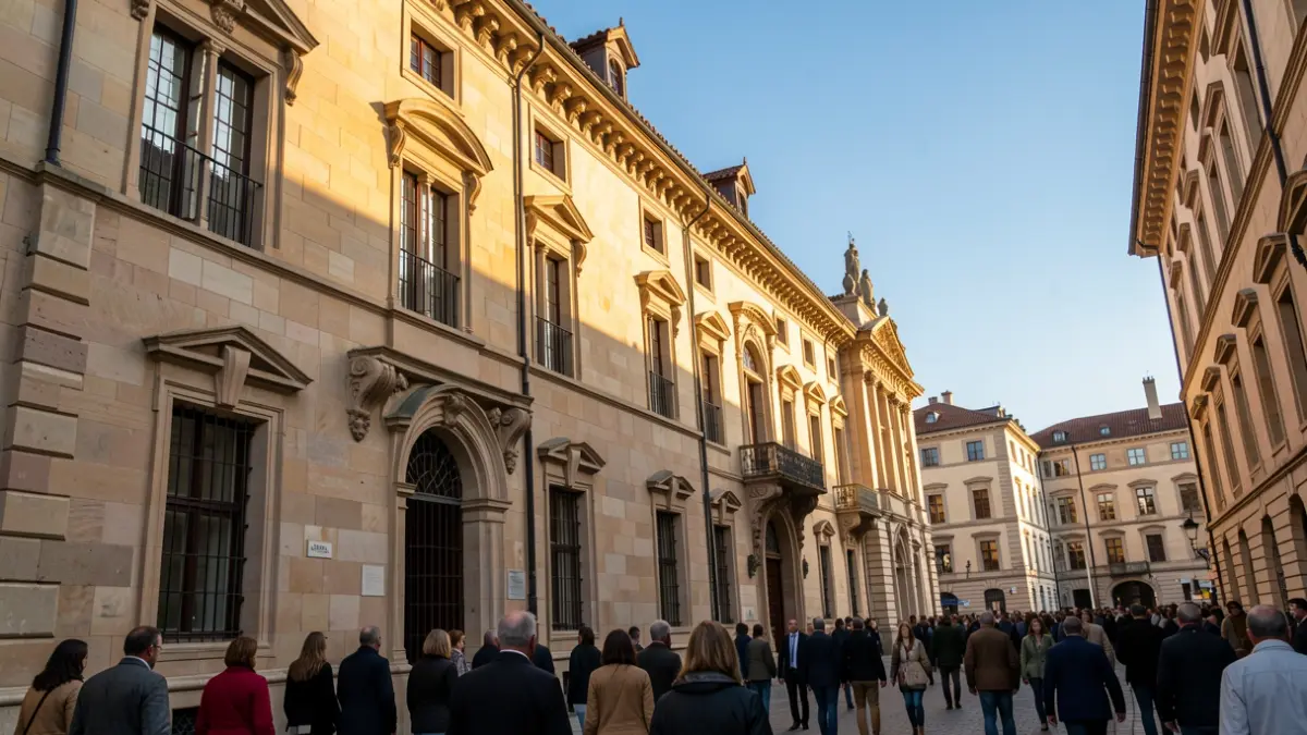 Generic image of a university building facade in Andalusia.