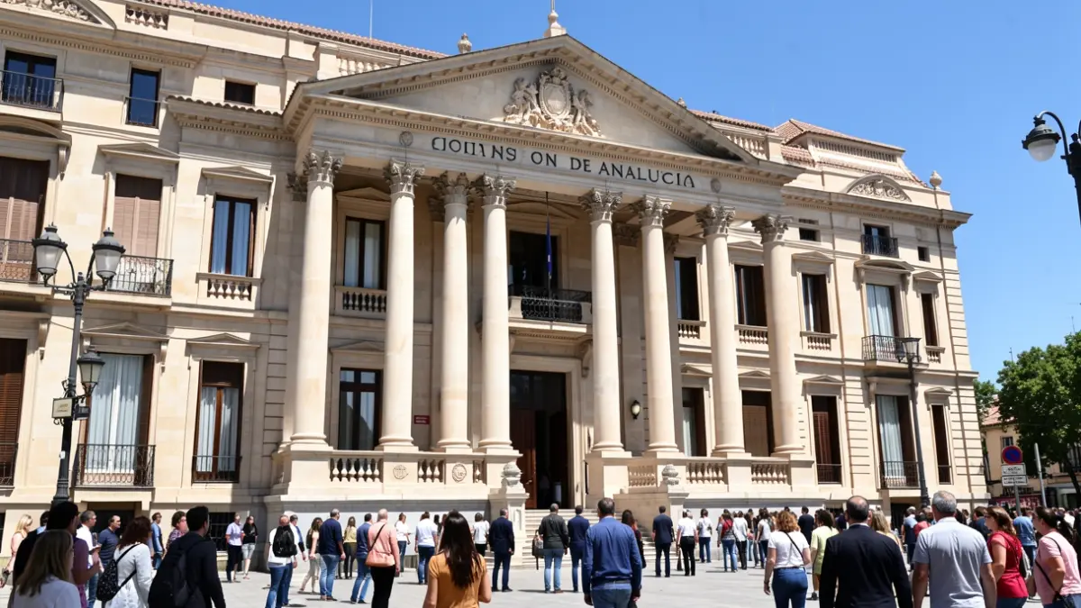 Fachada del edificio de la Junta de Andalucía.