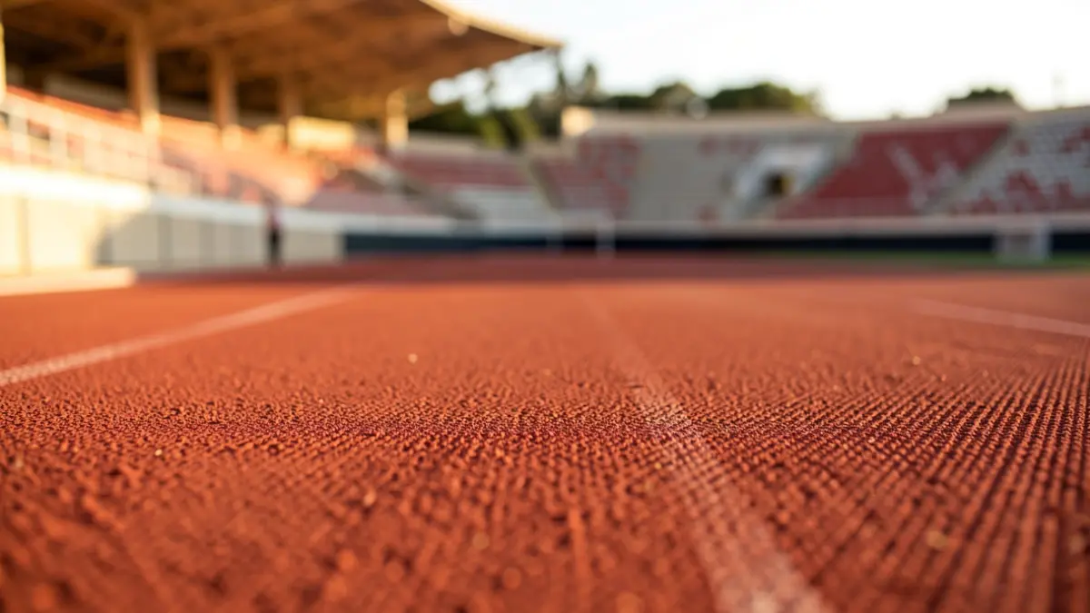 Imagen genérica de una pista de atletismo andaluza al atardecer.