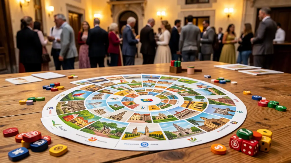Game board about Olvera's heritage.