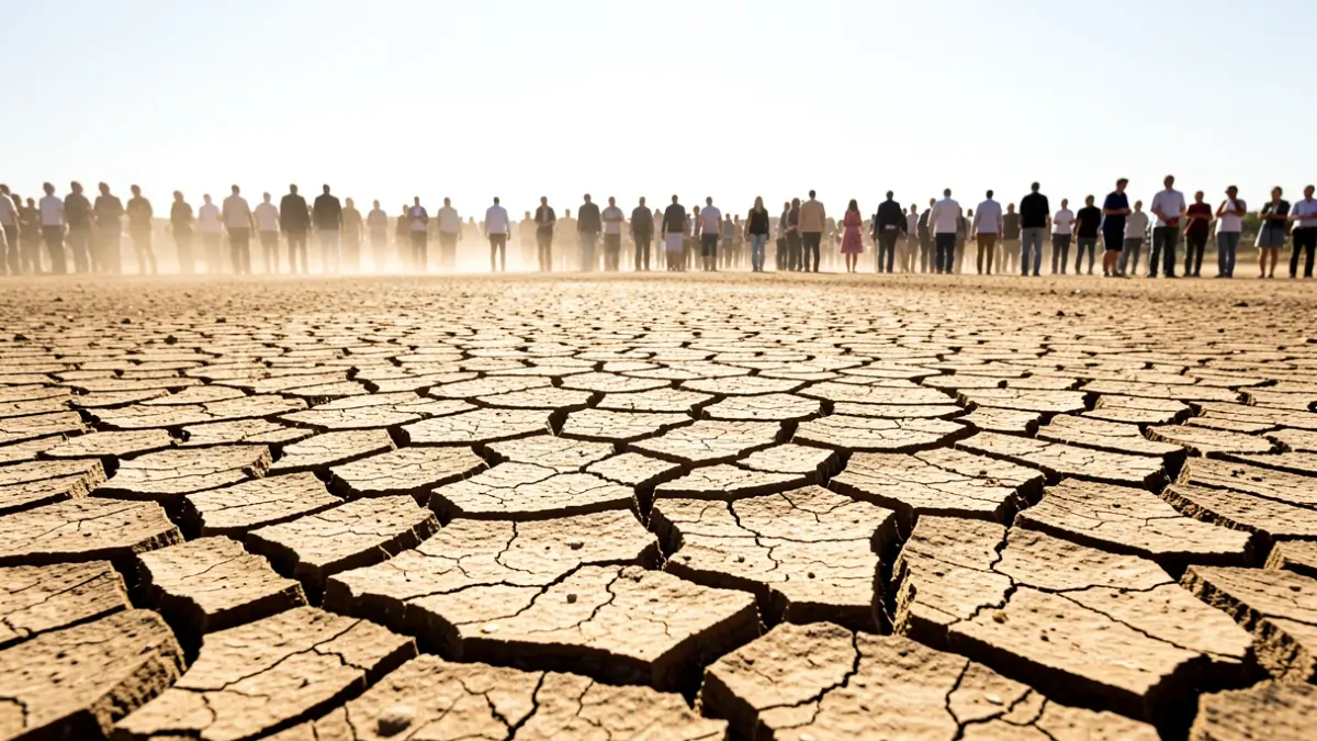 Imagen genérica de tierra agrietada por el calor extremo.