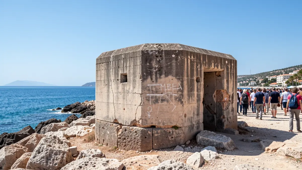 Image of a historic bunker on the coast of Almería.