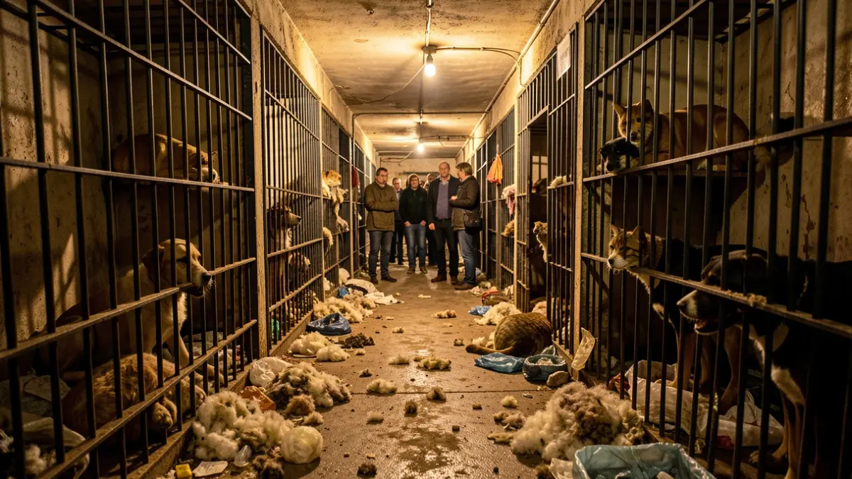 Imagen de las deplorables condiciones de un criadero de animales en Vélez-Málaga.