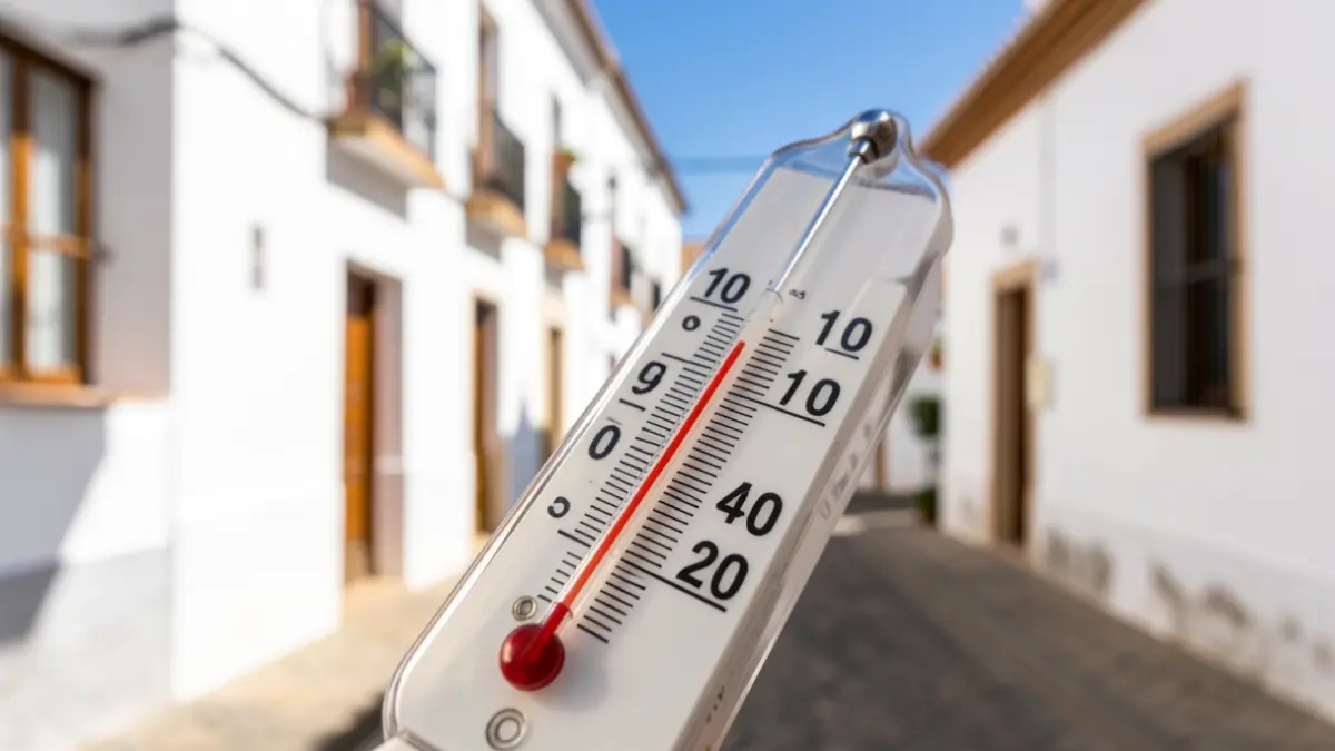 Imagen genérica de una calle andaluza con alta temperatura.