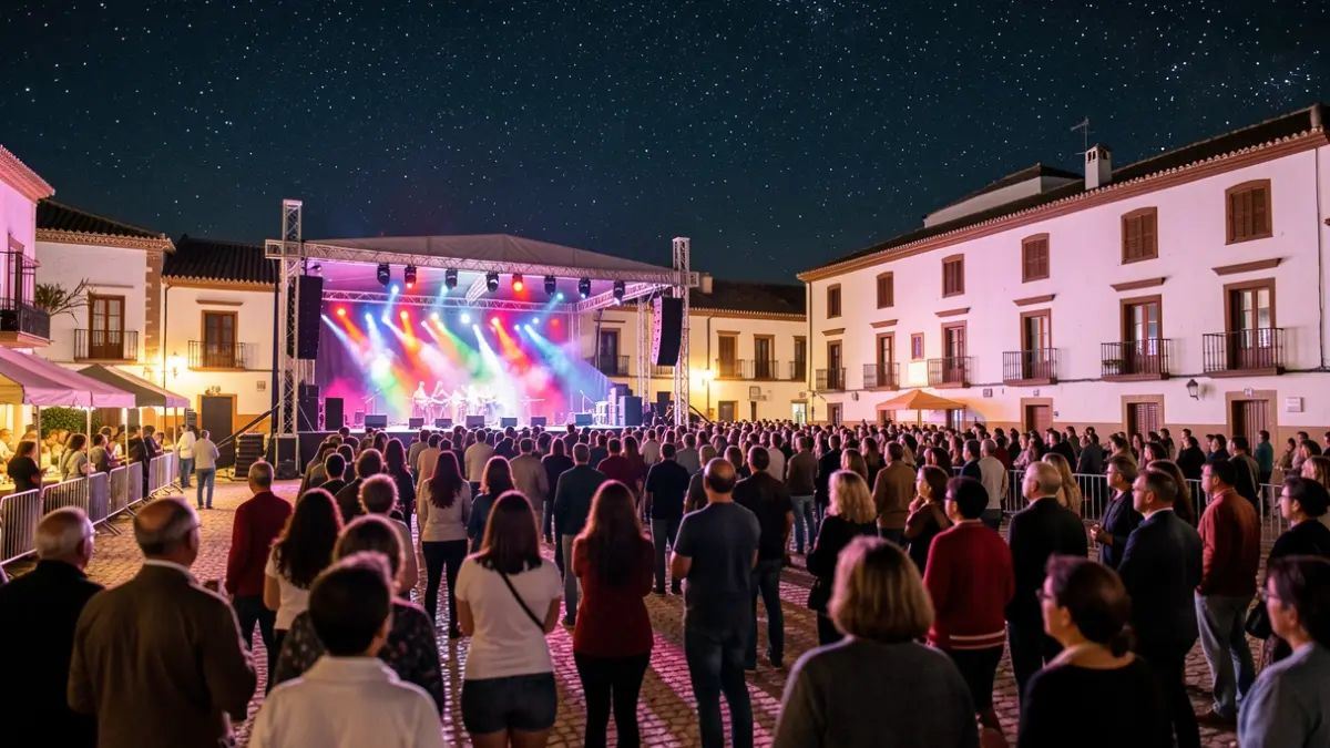 Imagen genérica de una feria andaluza con conciertos gratuitos.