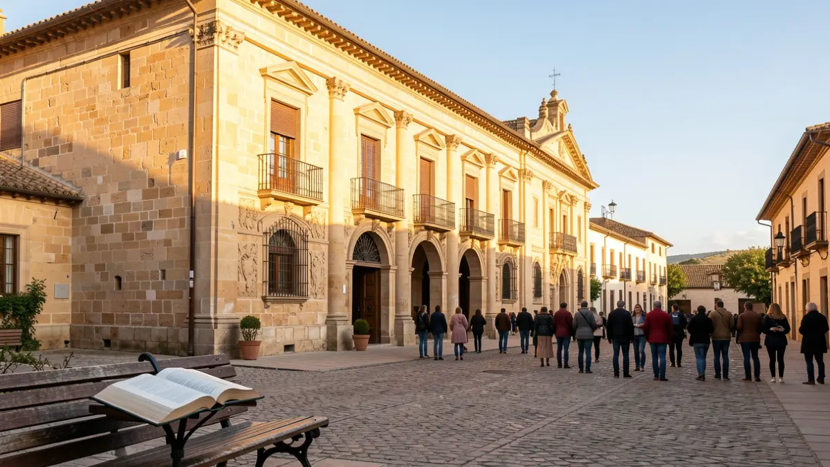 Fachada del Palacio Don Luis de la Cueva en Úbeda durante un evento cultural.
