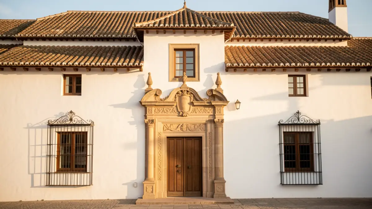 Fachada de la Casa Señorial del Blanquillo en Úbeda, un edificio histórico andaluz.