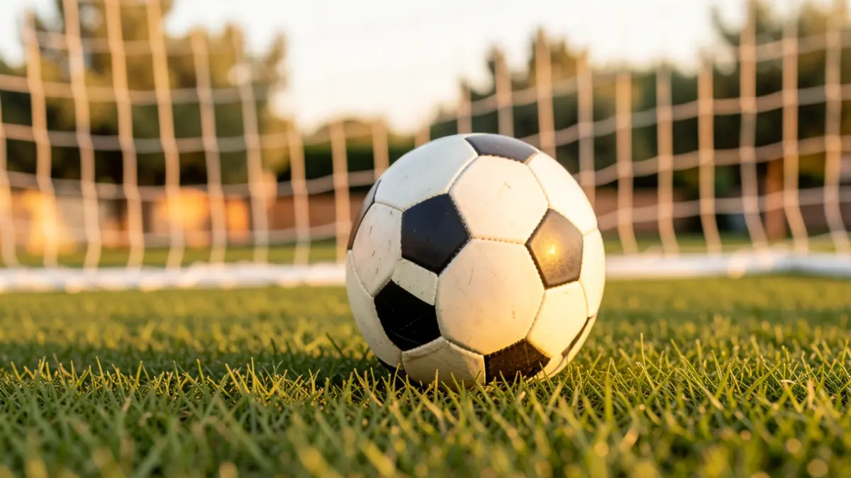 Imagen genérica de un balón de fútbol sobre el césped de un estadio.