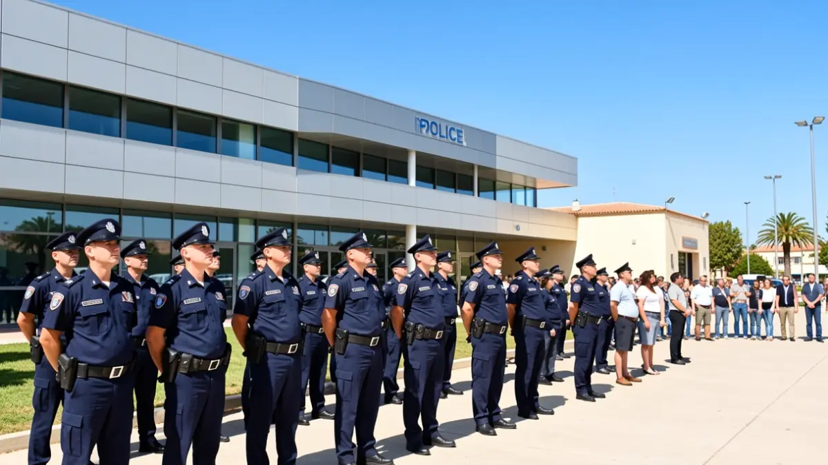 Imagen de agentes de la Policía Nacional en Andalucía.