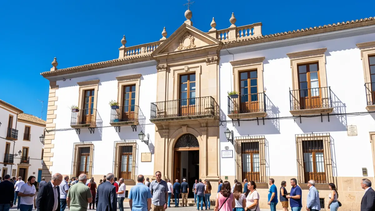 Fachada del Ayuntamiento de Priego de Córdoba.