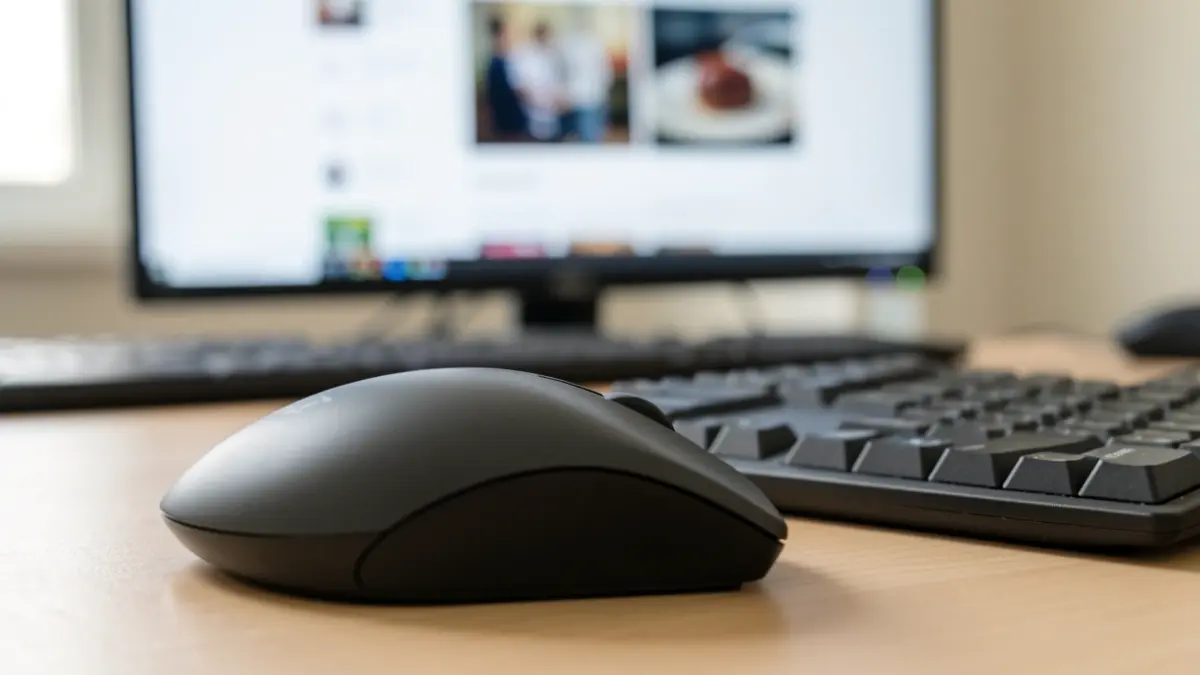 Imagen genérica de un teclado y ratón de ordenador sobre un escritorio.