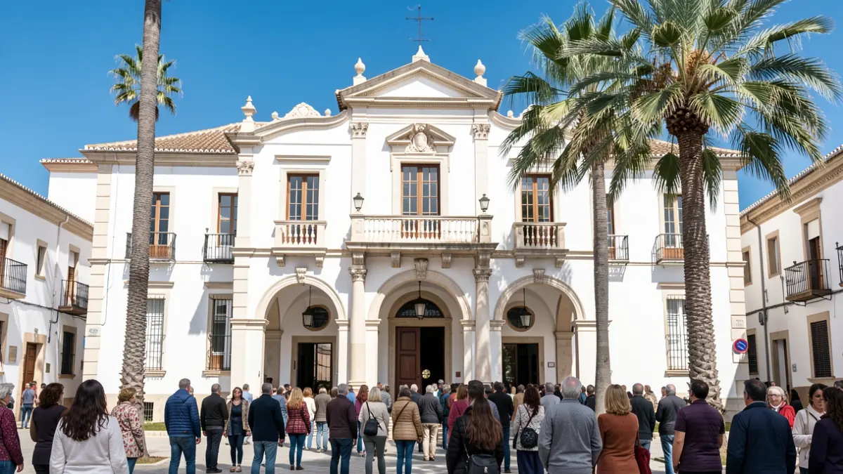 Facade of the Tarifa City Hall.