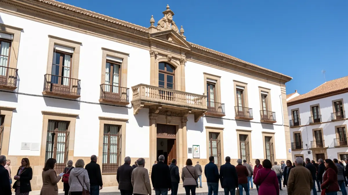 Facade of the Baena City Hall.