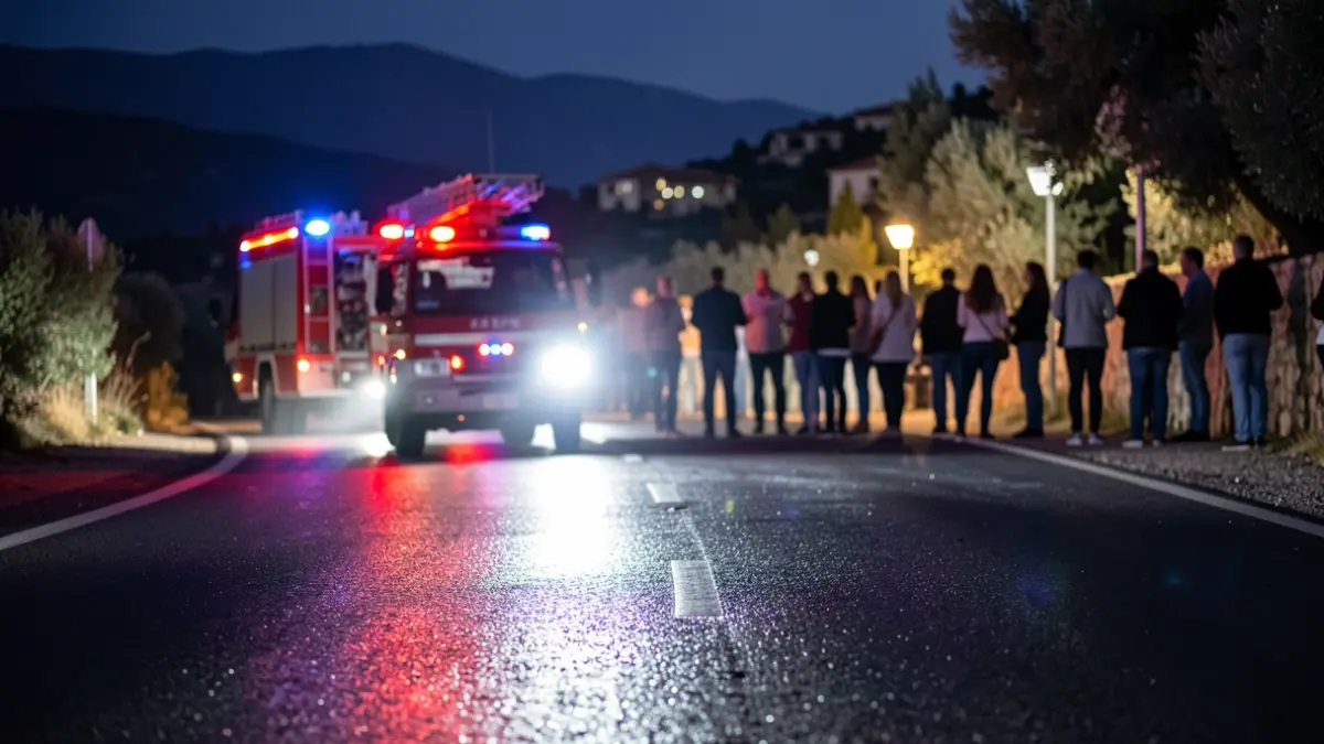 Imagen genérica de luces de emergencia en una intervención nocturna.