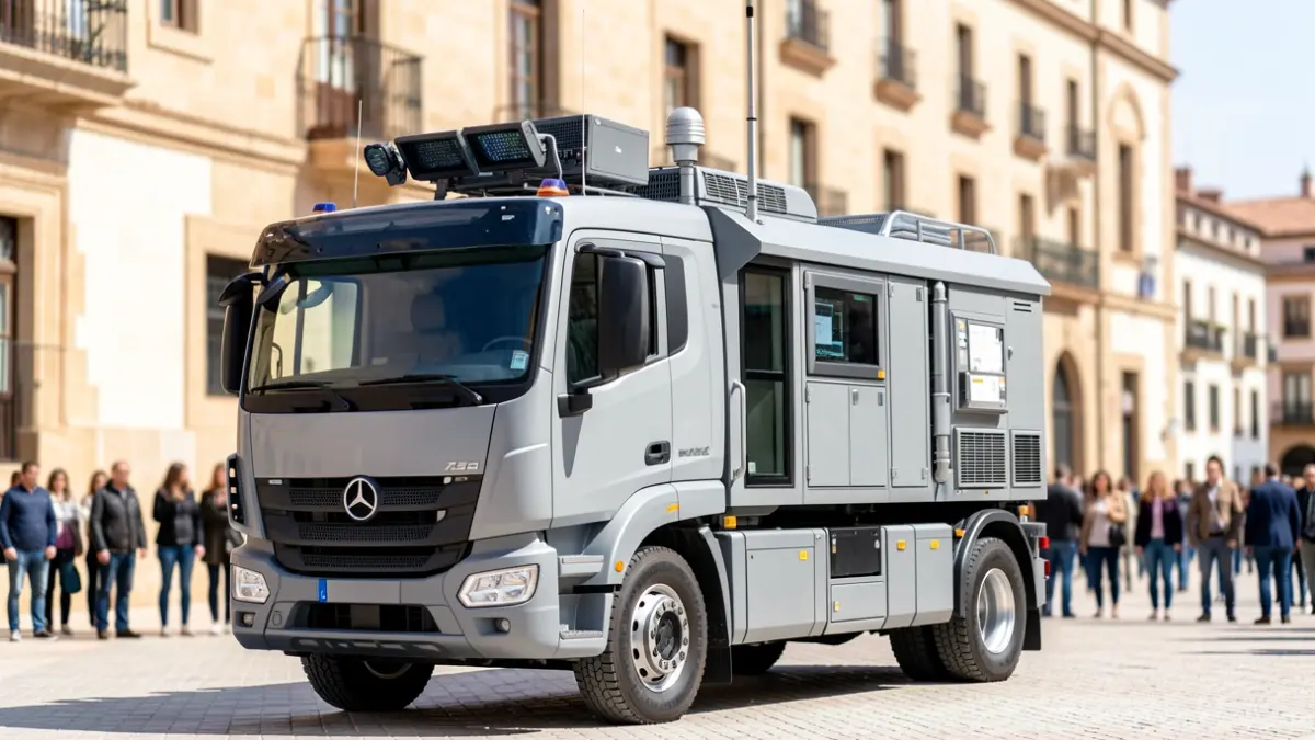 Advanced Command Post truck of the Malaga Firefighters Consortium.