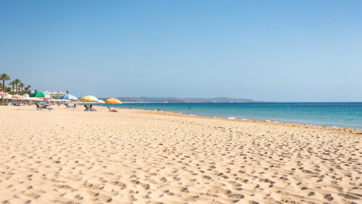 Imagen genérica de una playa andaluza con arena y mar.