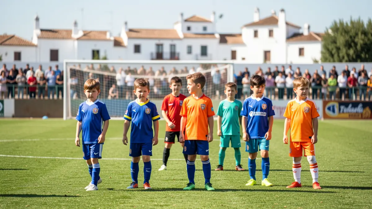 Imagen genérica de un campus de fútbol infantil en Andalucía.