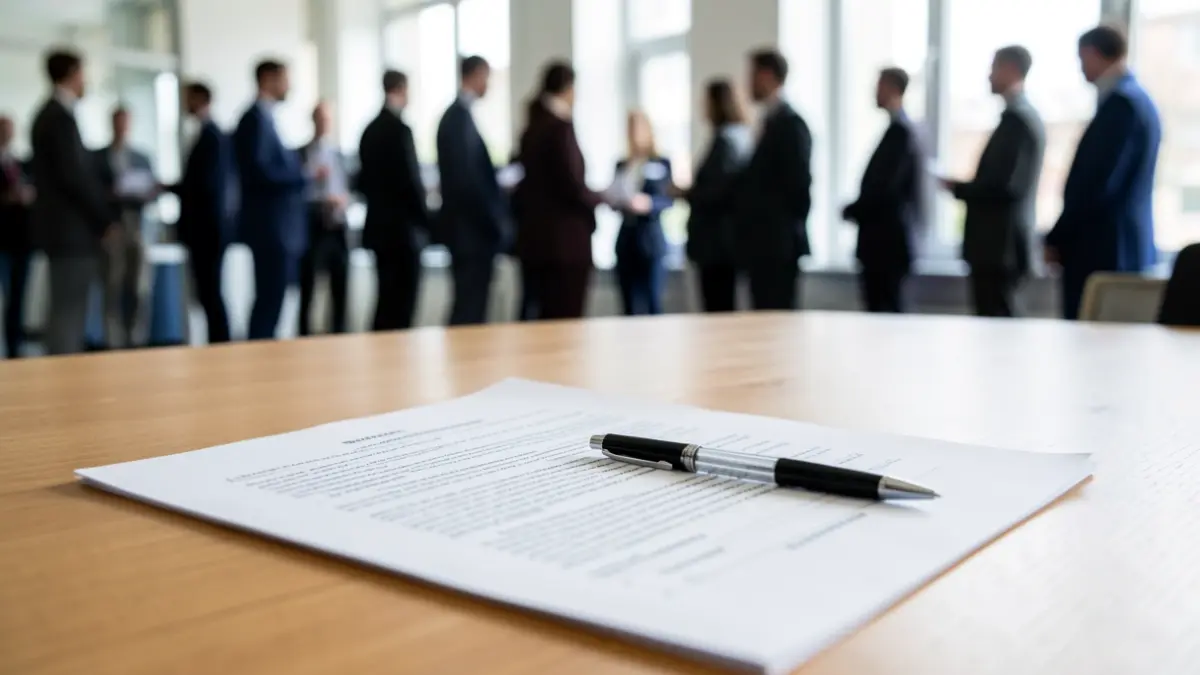 Generic image of administrative documents on an office desk.