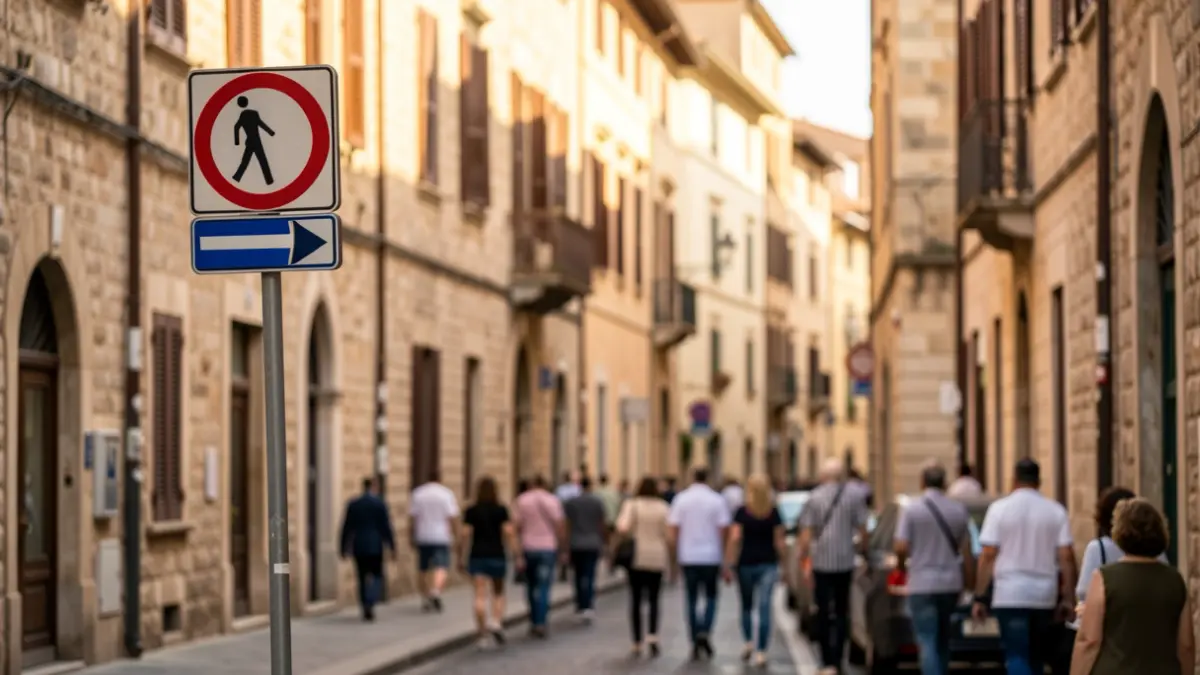 Generic image of urban signage in a historic street.