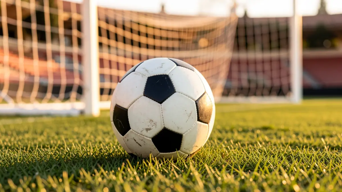 Imagen genérica de un balón de fútbol en un campo.