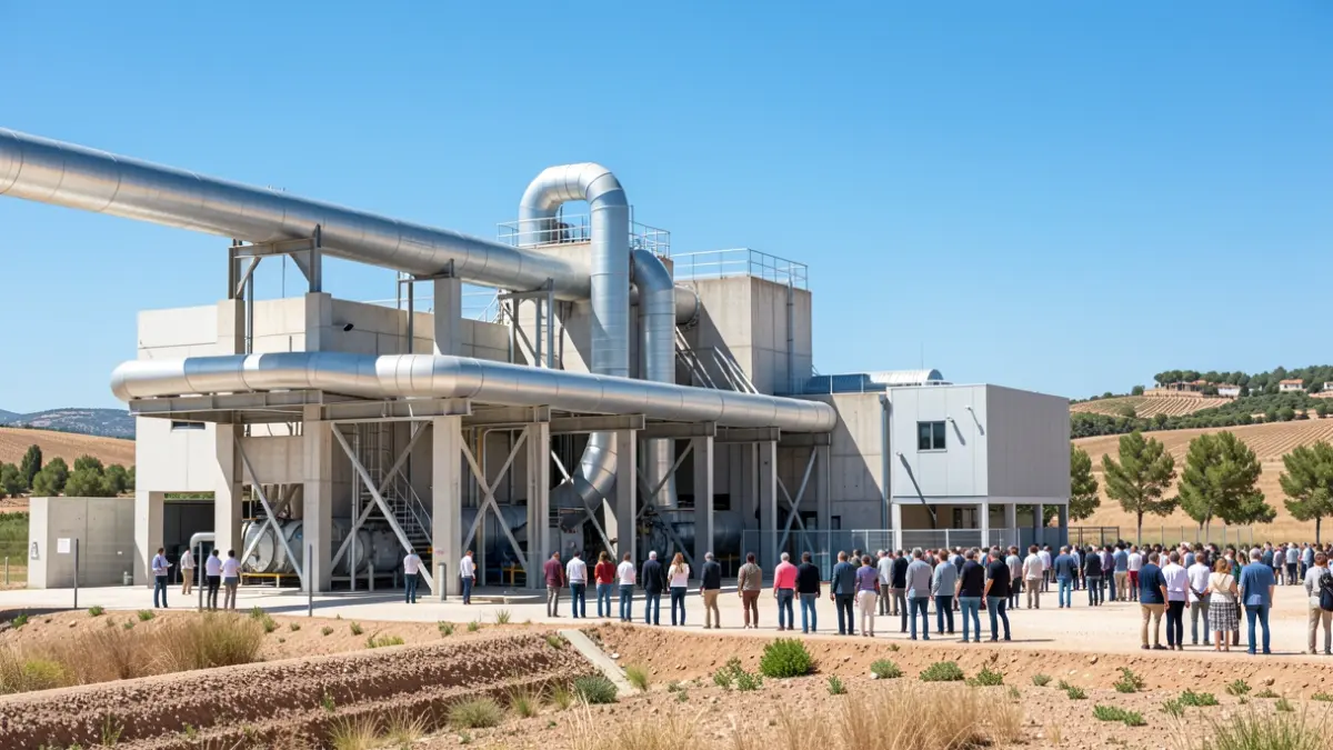 Instalaciones del nuevo Centro de Tratamiento de Residuos de Dos Torres.