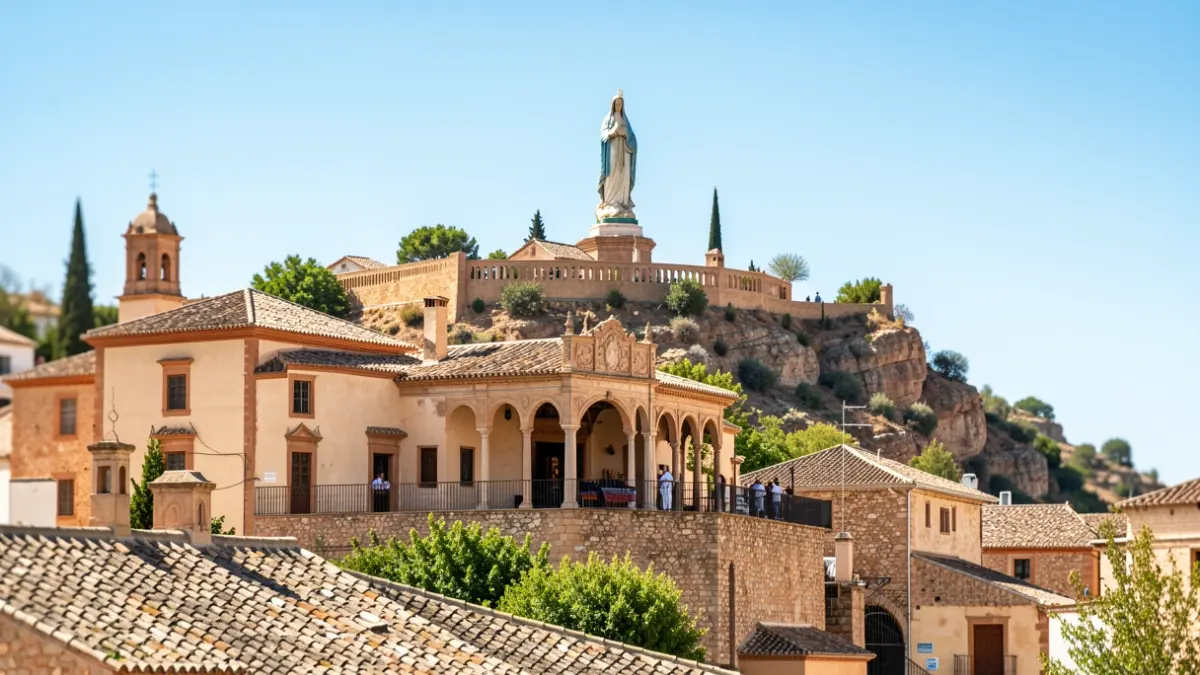 Imagen genérica del Santuario de la Virgen de la Cabeza en Andújar, un lugar de peregrinación.