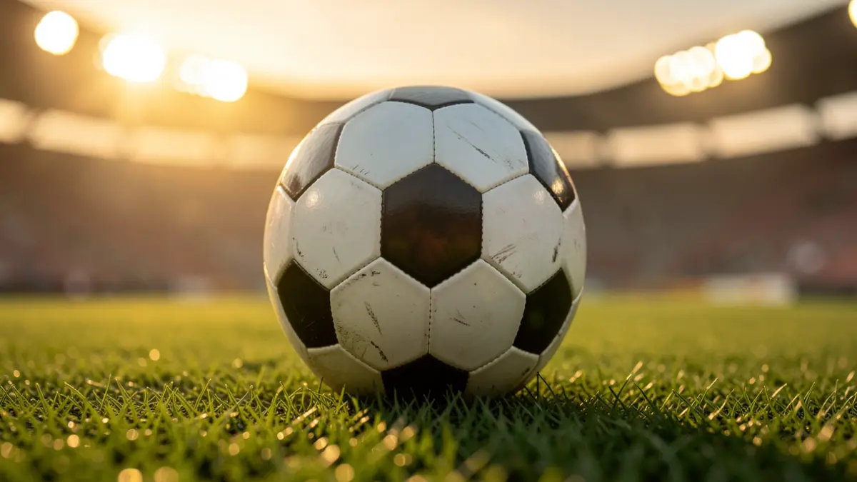 Imagen genérica de un balón de fútbol sobre el césped de un estadio.