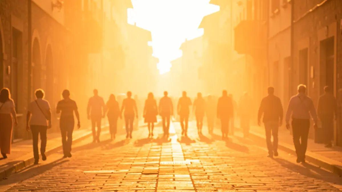 Generic image of an urban street under the effects of extreme heat.