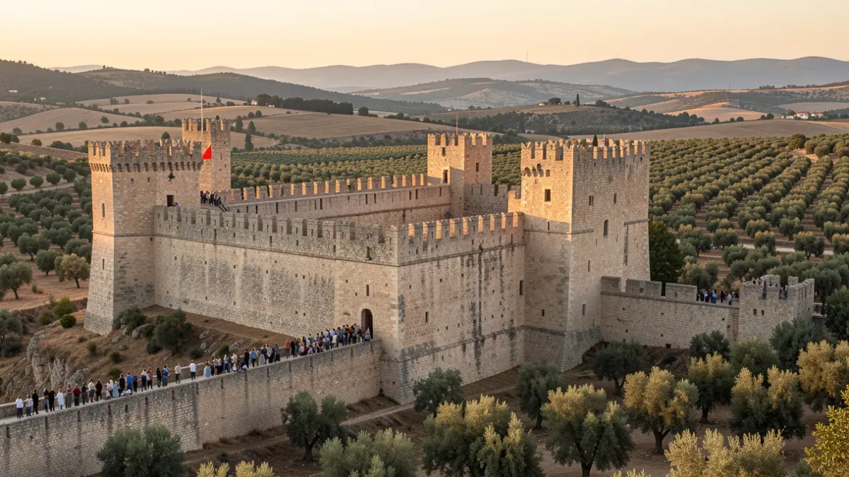 Castillo de Santa Catalina in Jaén during the Theatre Evenings.