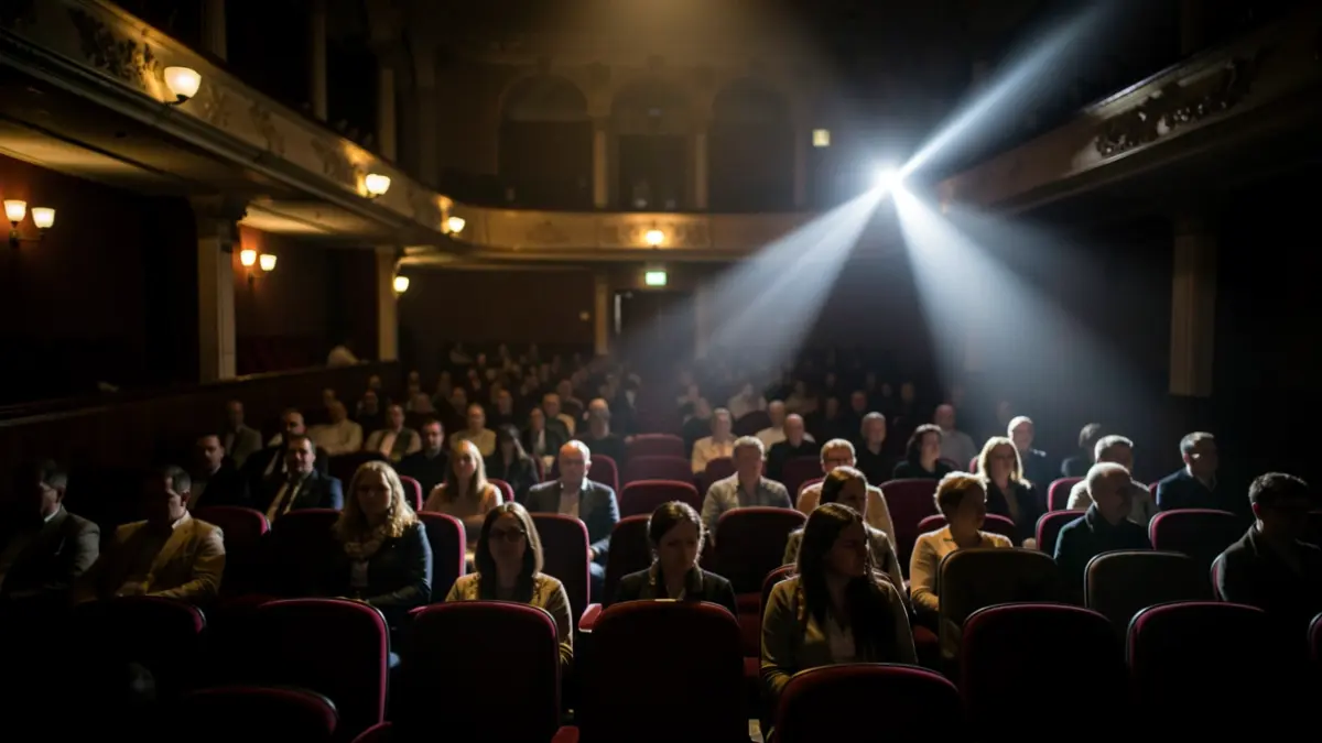 Generic image of a cinema hall at a film festival.