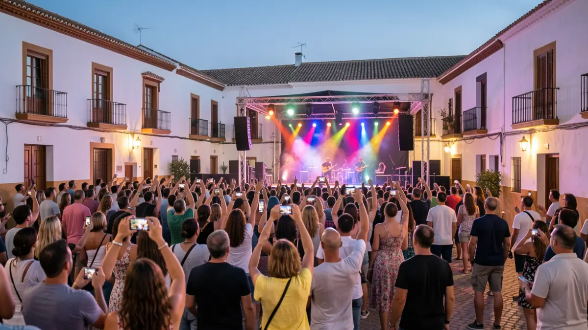 Generic image of an outdoor music festival in Andalusia.