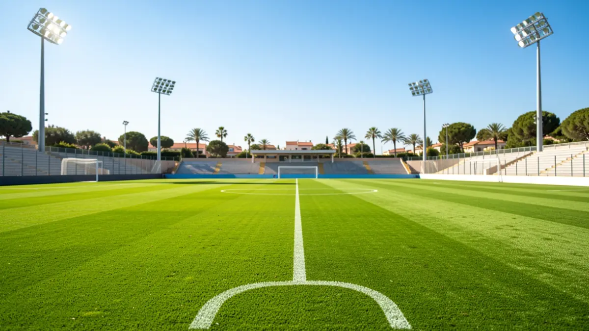 Generic image of a football pitch in Marbella.