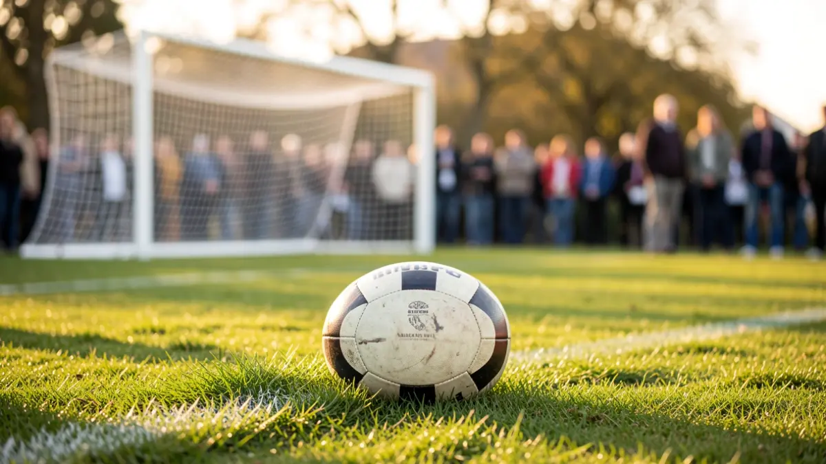 Imagen genérica de un balón de fútbol en un campo.