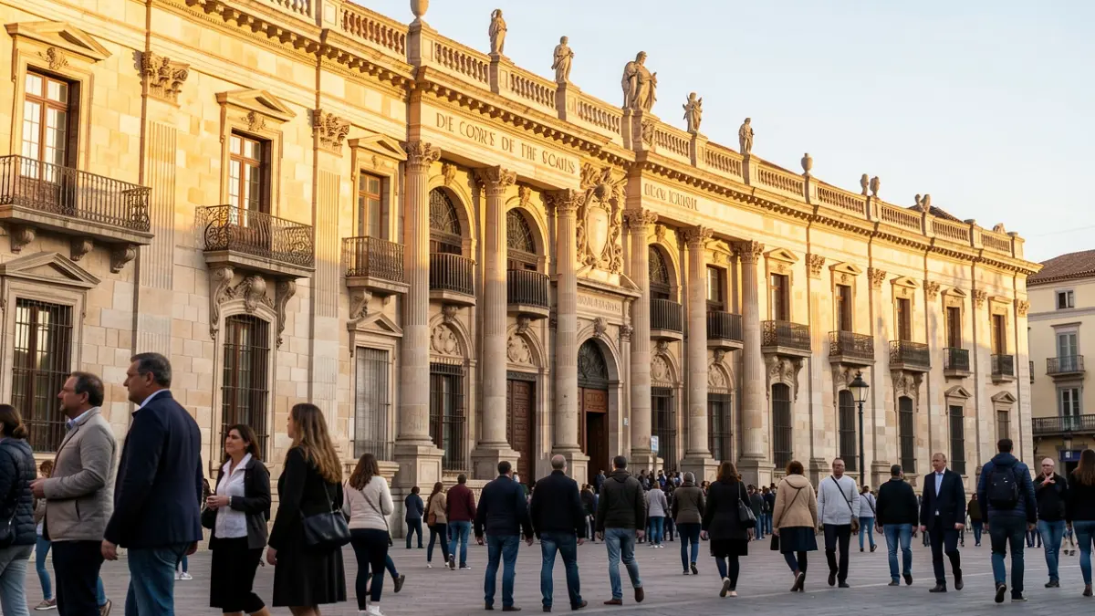 Facade of the Museum of the Cortes of Cádiz.