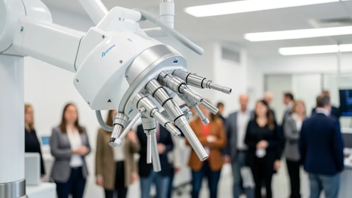 GammaKnife robotic arm used in brain surgeries.