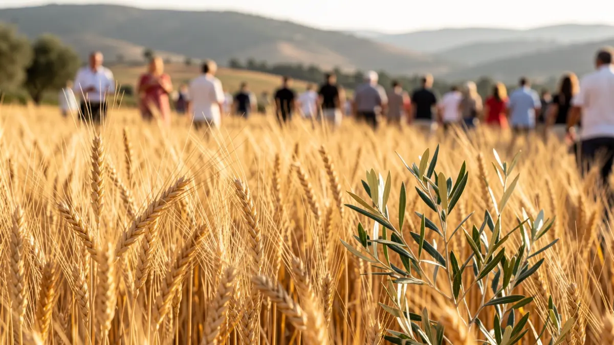 Generic image of crops and olive trees in Andalusia.