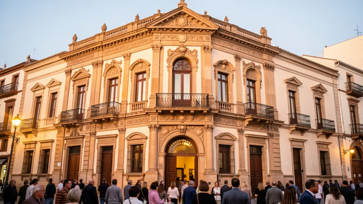 Fachada del Teatro Villamarta en Jerez.
