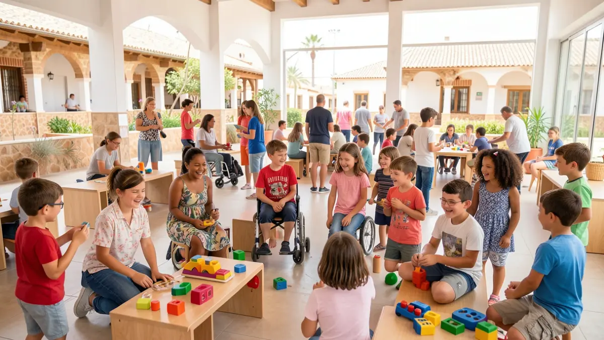 Generic image of children and young people participating in inclusive summer activities in Andalusia.