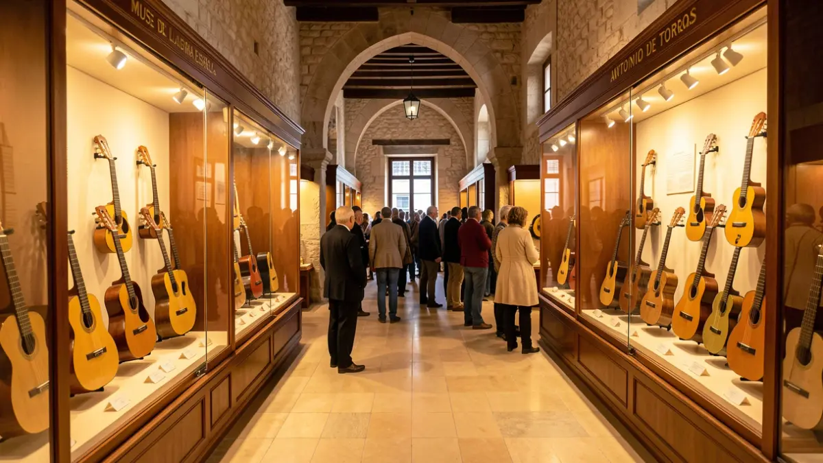 Interior of the Museum of Spanish Guitar in Almería.
