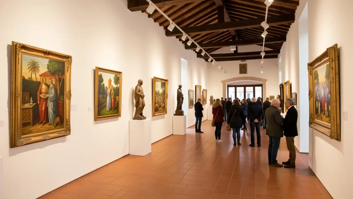 Generic image of an art exhibition in an Andalusian cultural center.